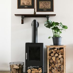 Home poele a bois traditionnel