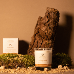 bougie parfumee feu de bois 